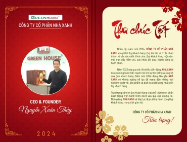 Thư chúc tết 2025 của Giám đốc Công ty Cổ phần Nhà Xanh